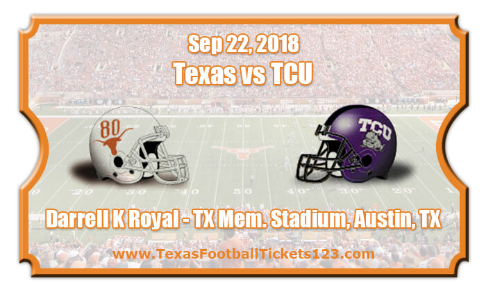 Texas Longhorns vs TCU Horned Frogs Football Tickets | Sep 22, 2018